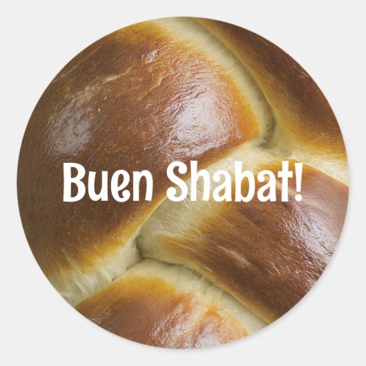 Buen Shabat Ladino Challah Sticker (Voorkant)