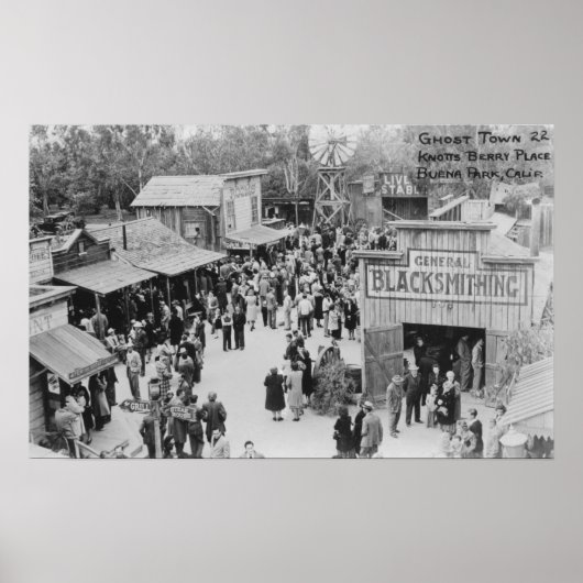 Buena Park, California Knotts Berry Place Ghost Poster (Voorkant)