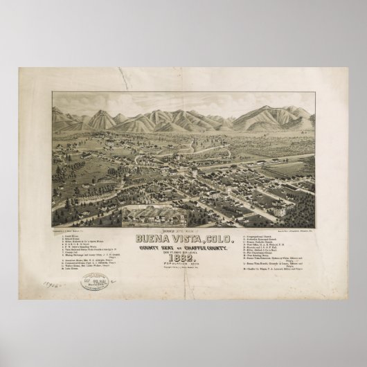 Buena Vista, Colorado (1882) Poster (Voorkant)