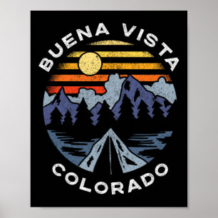 Buena Vista Colorado Mountains Vakantie Kamperen Z Poster