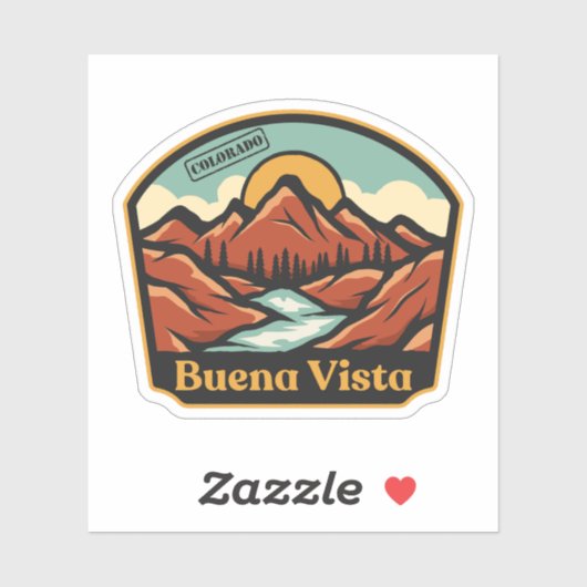 Buena Vista, Colorado Sticker (Vel)