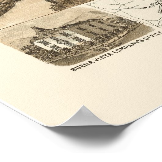 Buena Vista, VA Panoramic Map - 1891 Poster (Hoek)