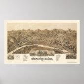 Buena Vista, VA Panoramic Map - 1891 Poster (Voorkant)