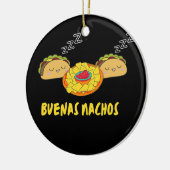 Buenas Nachos Funny Buenas Noches Taco Design Mann Keramisch Ornament (Links)