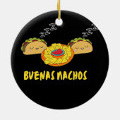 Buenas Nachos Funny Buenas Noches Taco Design Mann Keramisch Ornament (Achterkant)