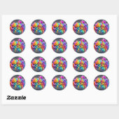Buenas noches voor Kerstmis Ronde Sticker (Vel)