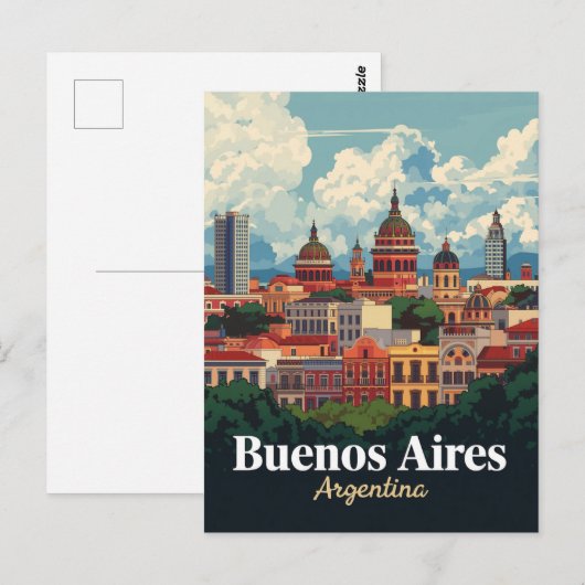 Buenos Aires Architectural Domes Briefkaart (Voorkant / Achterkant)