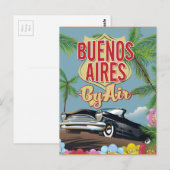 Buenos Aires, Argentijnse vakantie-poster Briefkaart (Voorkant / Achterkant)