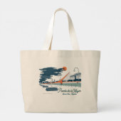 Buenos Aires, Argentina Architecture travel city Grote Tote Bag (Achterkant)