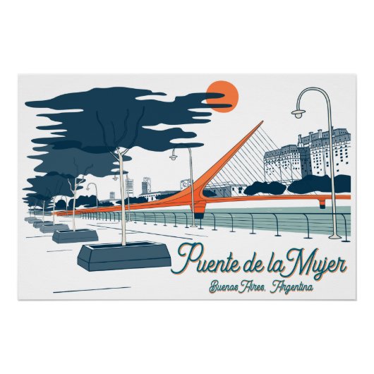 Buenos Aires, Argentina Architecture travel city Perfect Poster (Voorkant)