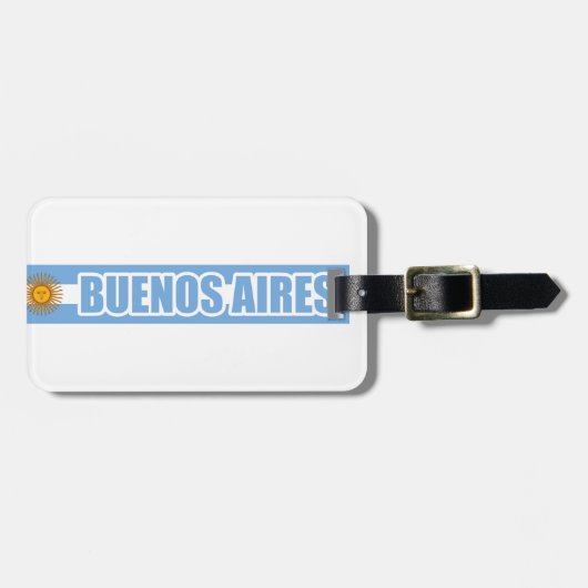Buenos Aires Argentina Bagagelabel (Voorkant horizontaal)