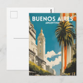 Buenos Aires Argentina Briefkaart (Voorkant / Achterkant)