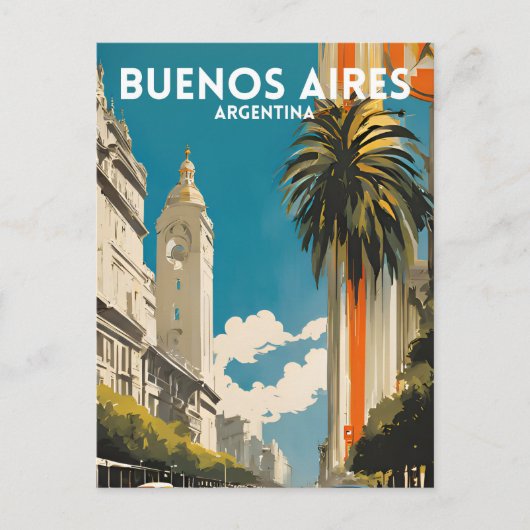 Buenos Aires Argentina Briefkaart (Voorkant)