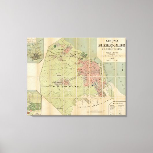 Buenos Aires Argentina Canvas Afdruk (Voorkant)