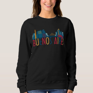 Buenos Aires Argentina City Skyline Silhouette Out Trui