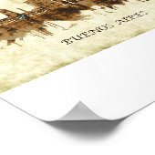 Buenos Aires Argentina Cityscape Poster (Hoek)