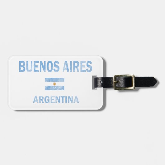 Buenos Aires Argentina Design Bagagelabel (Voorkant horizontaal)