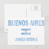 Buenos Aires Argentina Design Briefkaart (Voorkant / Achterkant)