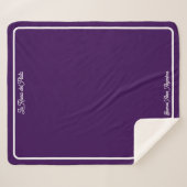 Buenos Aires Argentina Elegant Typographic Sherpa Deken (Voorkant (horizontaal))