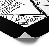 Buenos Aires Argentina Map Poster (Hoek)