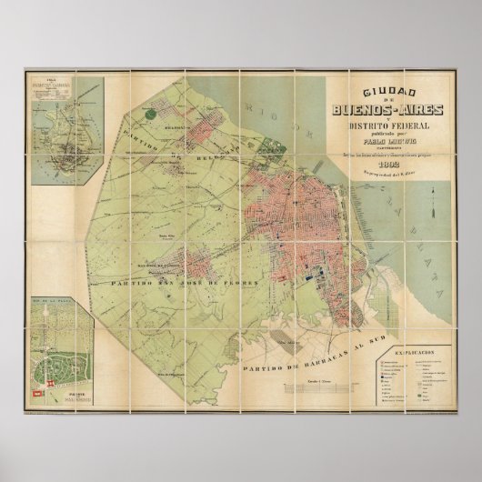 Buenos Aires Argentina Poster (Voorkant)