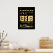 Buenos Aires Argentina Poster (Keuken)