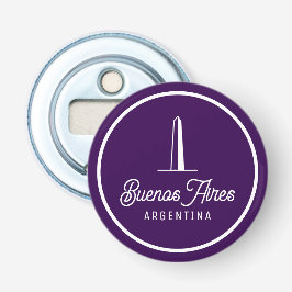 Buenos Aires Argentina Retro Elegant Simple Button Flesopener