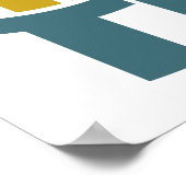 Buenos Aires Argentina Retro Wave Poster (Hoek)