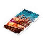 Buenos Aires Argentina Skyline by Night City Uitzi Magneet (Linkerzijde)