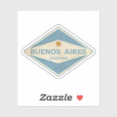 Buenos Aires Argentina  Sticker (Vel)