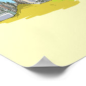 Buenos Aires, Argentina Travel Poster (Hoek)