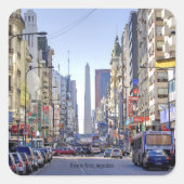 Buenos Aires, Argentina Vierkante Sticker (Voorkant)