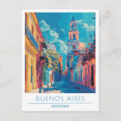 Buenos Aires Argentinië Art Vintage Travel Briefkaart (Voorkant)