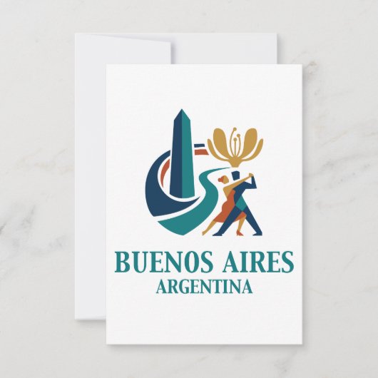 Buenos Aires Argentinië Bedankkaart (Voorkant)