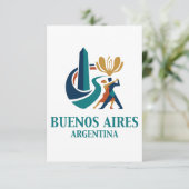Buenos Aires Argentinië Bedankkaart (Staand voorkant)