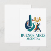 Buenos Aires Argentinië Bedankkaart (Voorkant / Achterkant)