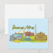 Buenos Aires, Argentinië Briefkaart (Voorkant / Achterkant)