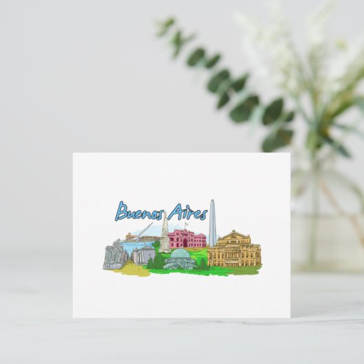 Buenos Aires - Argentinië Briefkaart (Staand voorkant)