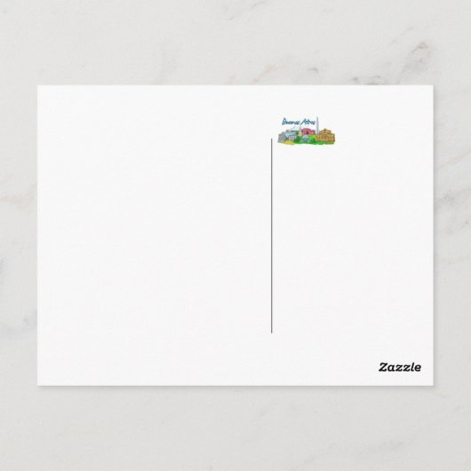 Buenos Aires - Argentinië Briefkaart (Achterkant)