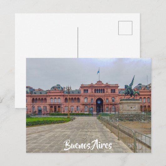 Buenos Aires, Argentinië, Casa Rosada Briefkaart (Voorkant / Achterkant)