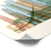 Buenos Aires, Argentinië | City Skyline Poster (Hoek)