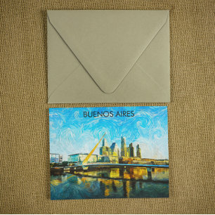Buenos Aires Argentinië CItyscape Briefkaart