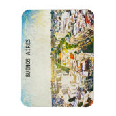 Buenos Aires Argentinië CItyscape Schilderen Magneet (Verticaal)