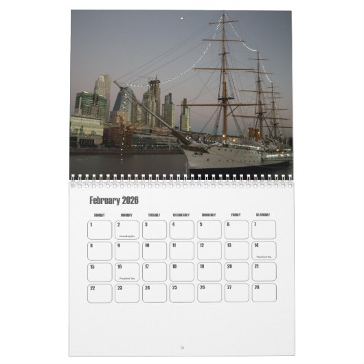 Buenos Aires-Argentinië Kalender (Feb 2026)