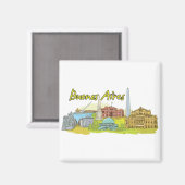 Buenos Aires, Argentinië Magneet (Voorkant / Achterkant)