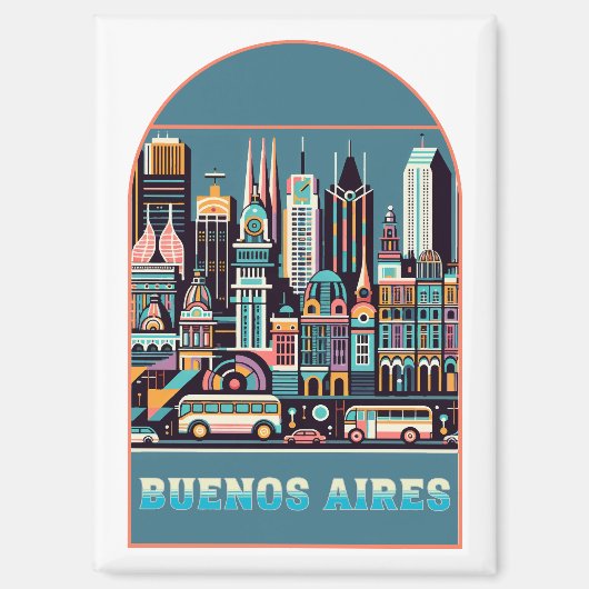 Buenos Aires Argentinië Magneet (Voorkant)