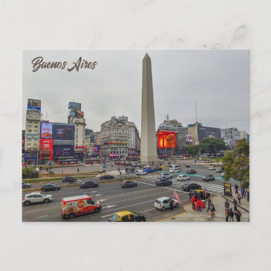 Buenos Aires, Argentinië, Obelisco Briefkaart (Voorkant)
