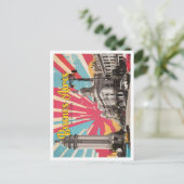 Buenos Aires Argentinië Pop Art Travel Illustratie Briefkaart (Staand voorkant)