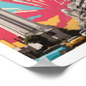 Buenos Aires Argentinië Pop Art Travel Illustratie Poster (Hoek)