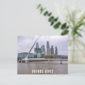 Buenos Aires, Argentinië, Puente de la Mujer Briefkaart (Staand voorkant)